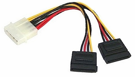 SATA  Y-Stromadapter          1 x 5.25 auf 2 x S-ATA